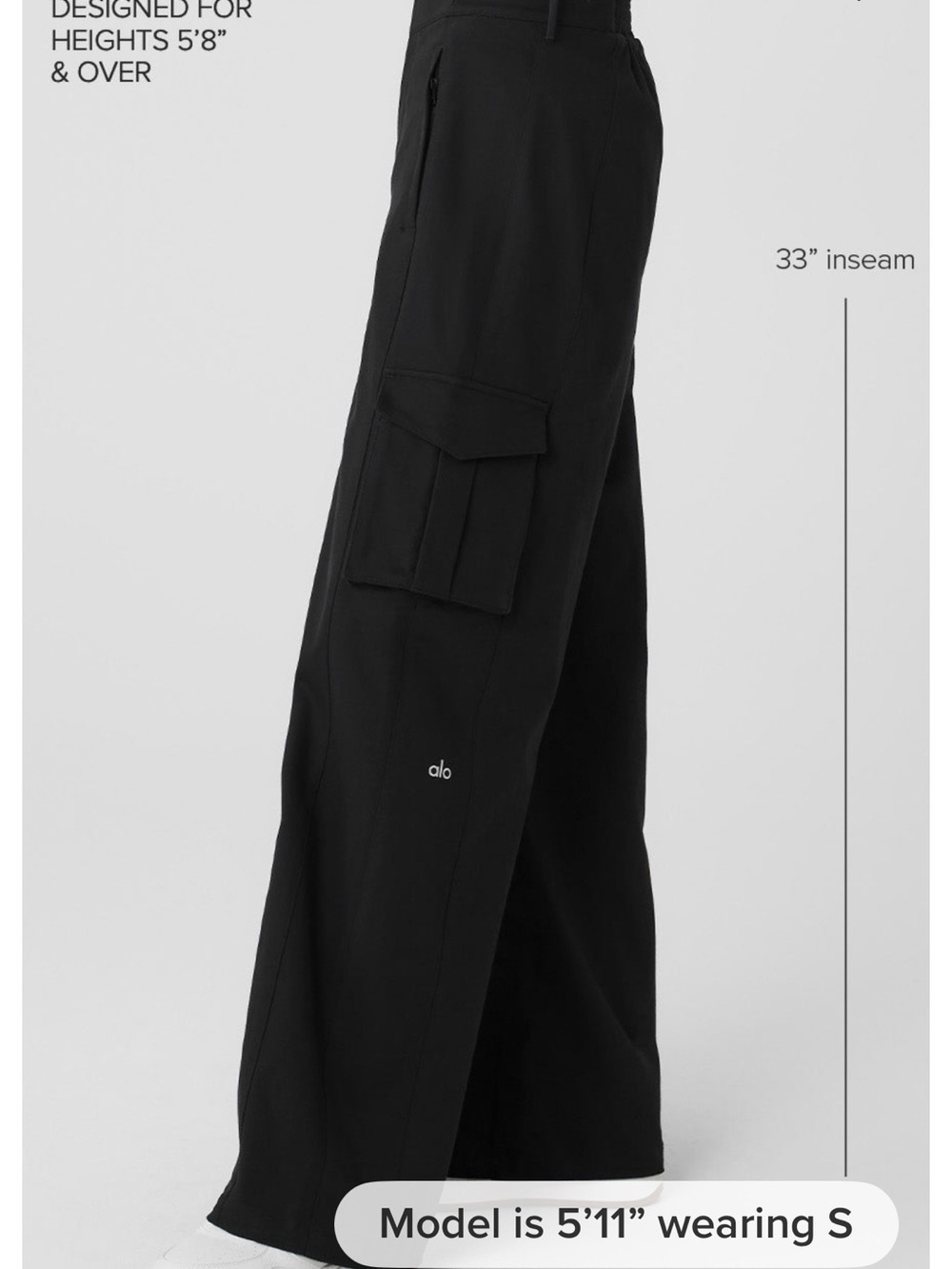 Black Alo cargo pants size XS Brand New!